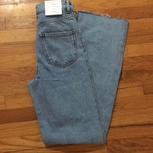 NWT ZARA The 90’s Full Length Jeans in Serenity Blue